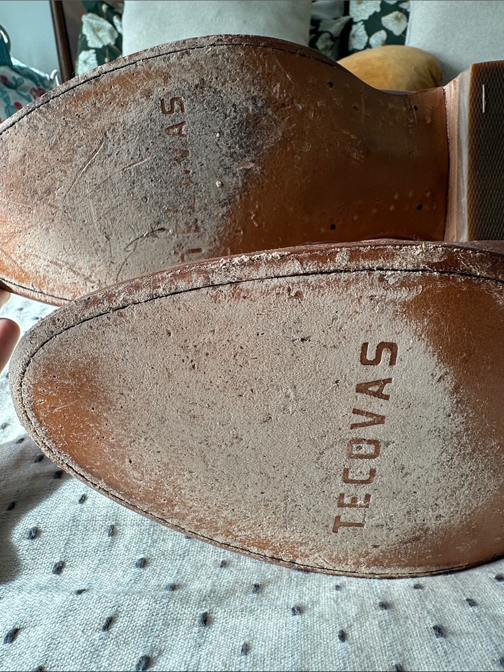 Tecovas Brown Leather Cowboy Boots - Picture 5 of 6